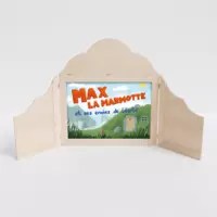 Illustration du kamishibaï avec l'histoire de Max la marmotte